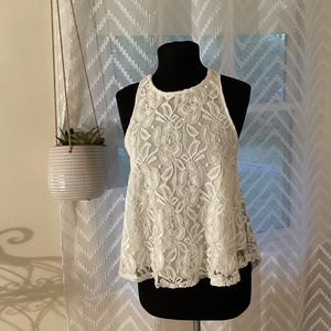 Lacy White Top
